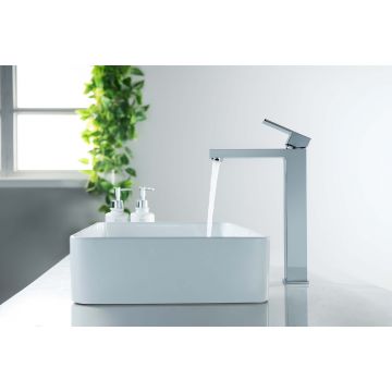 Смеситель Aquatek (Акватек) Либра для раковины высокий 257, без донного клапана хром AQ1604CR