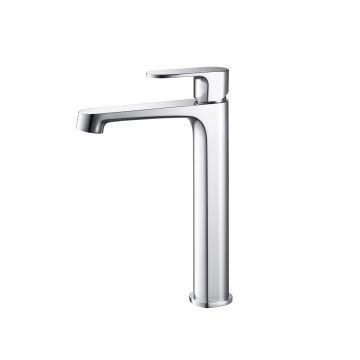 Смеситель Aquatek (Акватек) Оберон для раковины высокий 240, без донного клапана хром AQ1204CR