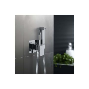 Комплект для гигиенического душа Aquatek (Акватек) Либра встроенный (смеситель + гигиеническая лейка + шланг) хром AQ1022CR