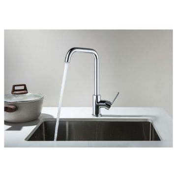 Смеситель Aquatek (Акватек) Лугано для кухни (квадратный излив) хром AQ1781CR