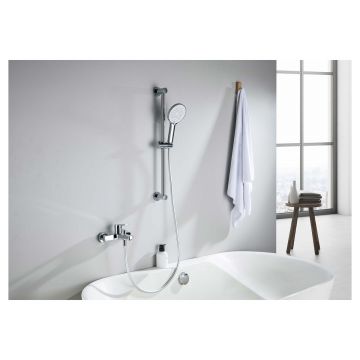 Смеситель Aquatek (Акватек) Лугано для ванны с душевым гарнитуром хром AQ1748CR