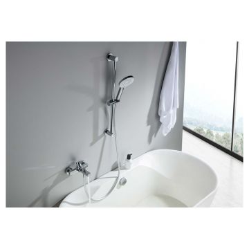 Смеситель Aquatek (Акватек) Лугано для ванны с душевым гарнитуром хром AQ1748CR