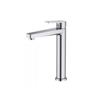 Смеситель Aquatek (Акватек) Лугано для раковины высокий 217, без донного клапана хром AQ1704CR