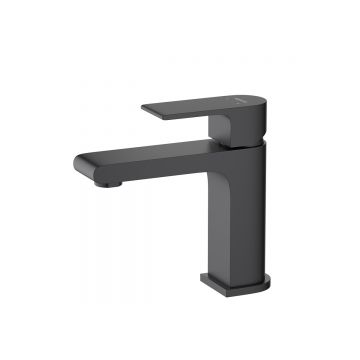 Смеситель Aquatek (Акватек) Лира для раковины 103, без донного клапана, матовый черный AQ1410MB