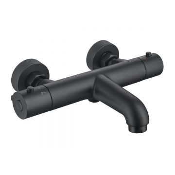 Смеситель термостатический Aquatek (Акватек) Вега для ванны, матовый черный AQ1043MB