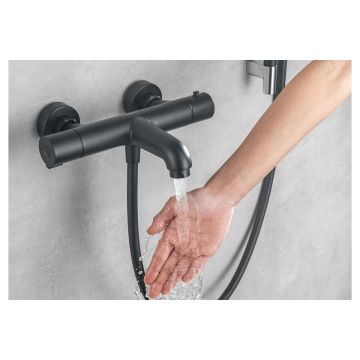 Смеситель термостатический Aquatek (Акватек) Вега для ванны, матовый черный AQ1043MB