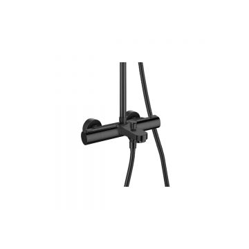 Душевая система термостатическая Aquatek (Акватек) Вега (смеситель для ванны) 3jet 260мм, матовый черный AQ2043MB