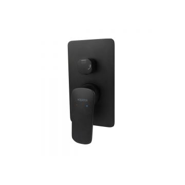 Смеситель Aquatek (Акватек) Вега (Vega) для ванны 2 режима (внешняя и скрытая часть), матовый черный AQ1046MB