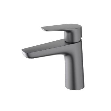 Смеситель Aquatek (Акватек) Бетта (Betta) для раковины 98, без донного клапана, шлифованный черный хромAQ1110BGM