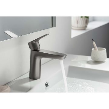 Смеситель Aquatek (Акватек) Бетта (Betta) для раковины 98, без донного клапана, шлифованный черный хромAQ1110BGM