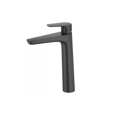 Смеситель Aquatek (Акватек) Бетта (Betta) для раковины высокий 230, без донного клапана, матовый черный AQ1104MB