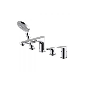 Смеситель Aquatek (Акватек) Бетта (Betta) на борт ванны на 4 отв. Хром AQ1148CR