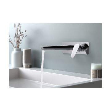 Смеситель Aquatek (Акватек) Бетта (Betta) для раковины настенный (внешняя и скрытая часть) хром AQ1113CR