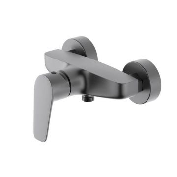 Смеситель Aquatek (Акватек) Бетта (Betta) для душа, шлифованный черный хромAQ1160BGM