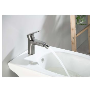 Смеситель Aquatek (Акватек) Бетта (Betta) для биде, шлифованный черный хромAQ1118BGM