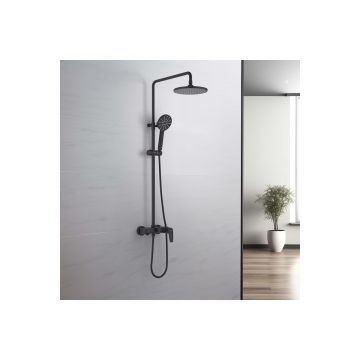 Душевая система Aquatek (Акватек) Бетта (Betta) (смеситель для ванны) 220мм, матовый черный AQ2140MB