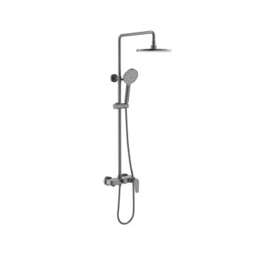 Душевая система Aquatek (Акватек) Бетта (Betta) (смеситель для ванны) 220мм, шлифованный черный хромAQ2140BGM