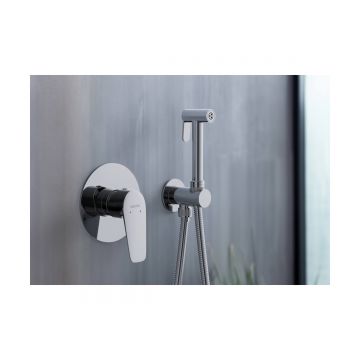 Набор с гигиеническим душем Aquatek (Акватек) Бетта (смеситель + гигиеническая лейка + шланг + шланговое подсоединение с держателем) хром AQ1119CR