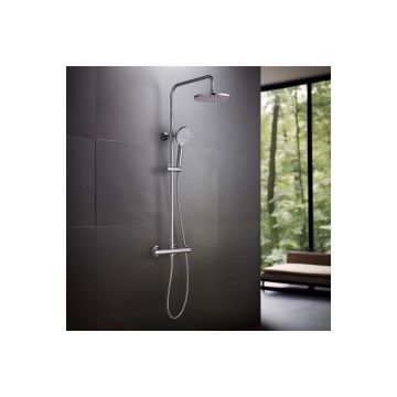 Душевая система термостатическая Aquatek (Акватек) Европа (смеситель для душа) 220мм хром AQ2343CR