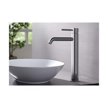 Смеситель Aquatek (Акватек) Европа для раковины высокий 215, без донного клапана хром AQ1304CR