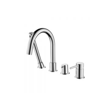 Смеситель Aquatek (Акватек) Европа на борт ванны на 4 отв. Хром AQ1348CR