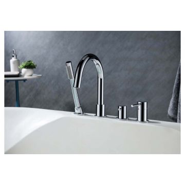 Смеситель Aquatek (Акватек) Европа на борт ванны на 4 отв. Хром AQ1348CR