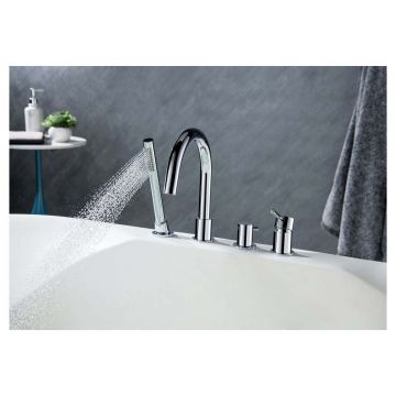 Смеситель Aquatek (Акватек) Европа на борт ванны на 4 отв. Хром AQ1348CR