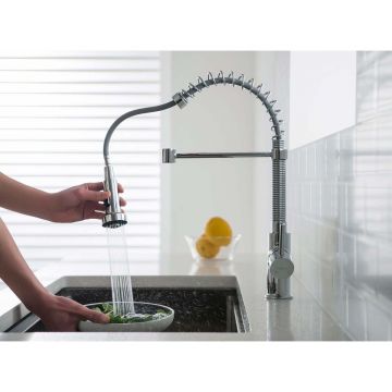 Смеситель Aquatek (Акватек) Европа для кухни 2 jet (профессиональный) хром AQ1387CR