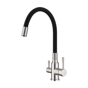 Смеситель для кухни с подключением фильтра Raglo (Рагло) R81.64.05, сатин