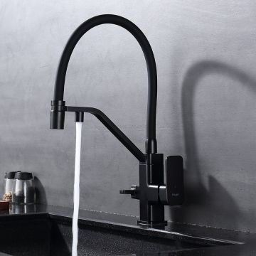 Смеситель для кухни с подключением фильтра Raglo (Рагло) R85.62.06, черный