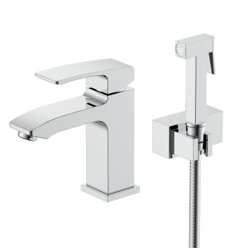 Смеситель для раковины с гигиеническим душем Raglo (Рагло) R01.12, хром