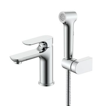 Смеситель для раковины с гигиеническим душем Raglo (Рагло) R03.12, хром