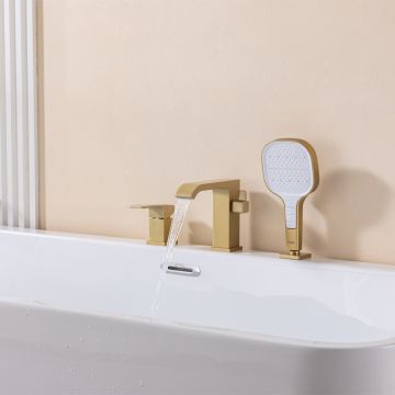 Смеситель на борт ванны Raglo (Рагло) R02.31.03, золотой сатин