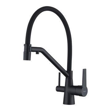 Смеситель для кухни с подключением фильтра Raglo (Рагло) R80.62.06, черный