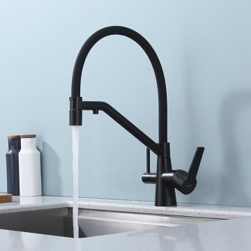 Смеситель для кухни с подключением фильтра Raglo (Рагло) R80.62.06, черный