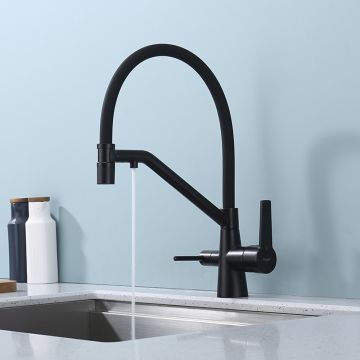 Смеситель для кухни с подключением фильтра Raglo (Рагло) R80.62.06, черный