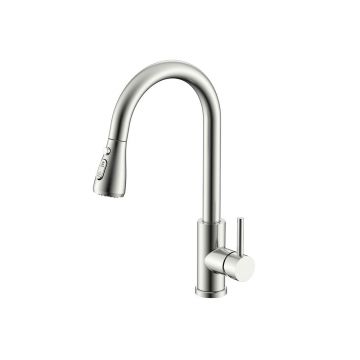 Смеситель для кухни с выдвижным изливом Splenka (Спленка) S203.49.05, сатин