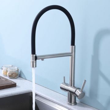 Смеситель для кухни с подключением фильтра Splenka (Спленка) S70.63.05, сатин