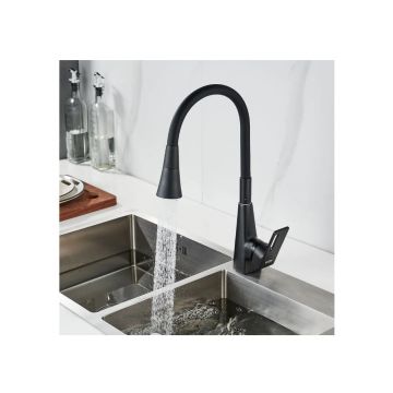 Смеситель для кухни с гибким изливом Raffine (Раффин) F313H-3, черный