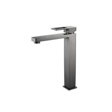 Смеситель для раковины высокий Raffine (Раффин) F1196T, оружейная сталь