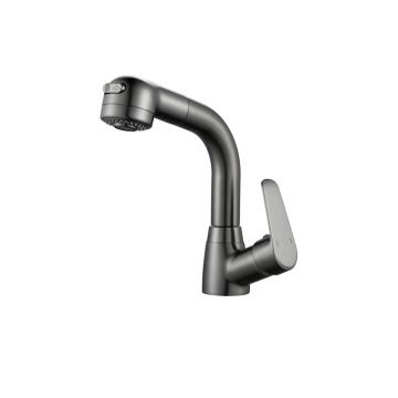 Смеситель для раковины многофункциональный Raffine (Раффин) F291T, оружейная сталь