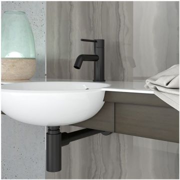 Смеситель для раковины Paini (Паини) Cox с длинным изливом 78PZ211LBL черный брашированный