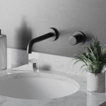 Смеситель для раковины Paini (Паини) Cox Grip встраиваемый 7GPZ208 черный брашированный