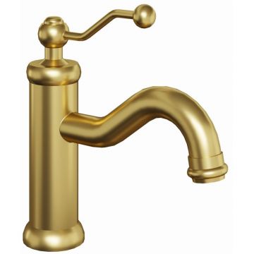 Смеситель для раковины Paini (Паини) Duomo без донного клапана 88PJ205 брашированное золото