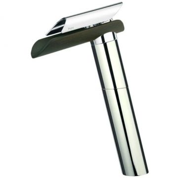 Смеситель для раковины Paini (Паини) Morgana без донного клапана высокий, излив темное дерево 73CR205LZLL хром