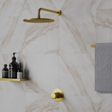 Смеситель для душа Paini (Паини) Cox Grip встраиваемый 7GPJ690 брашированное золото