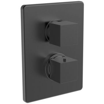 Смеситель для душа Paini (Паини) Dax встраиваемый с термостатом 84PZ690TH черный брашированный