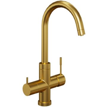 Смеситель для кухни Paini (Паини) Cox на 3 воды 78PJ6433VL2KM золото матовое