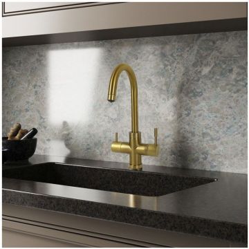Смеситель для кухни Paini (Паини) Cox на 3 воды 78PJ6433VL2KM золото матовое