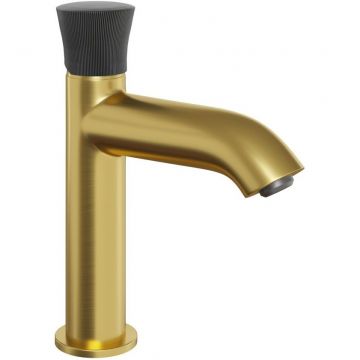 Смеситель для раковины Paini Domus без донного клапана 18PJ205PZ брашированное золото